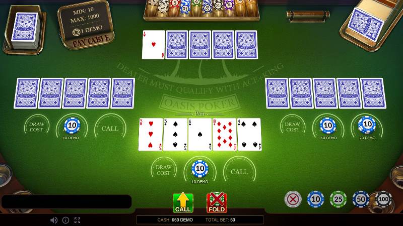 карты в оазис покер